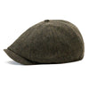The Baker Boy Boston Scally Cap - Dark Olive Herringbone - alternate image 8