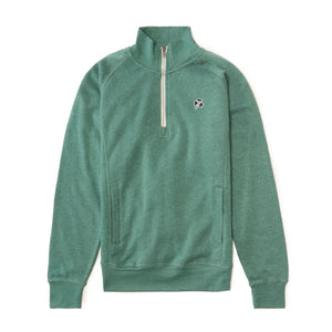 Boston Scally Shamrock 1/4 Zip-Up Pullover - Balsam Green - featured image