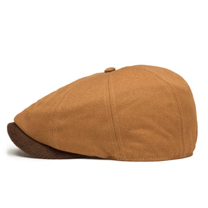 The Workhorse Insulated Baker Boy Boston Scally Cap - Tan Canvas - alternate image 9