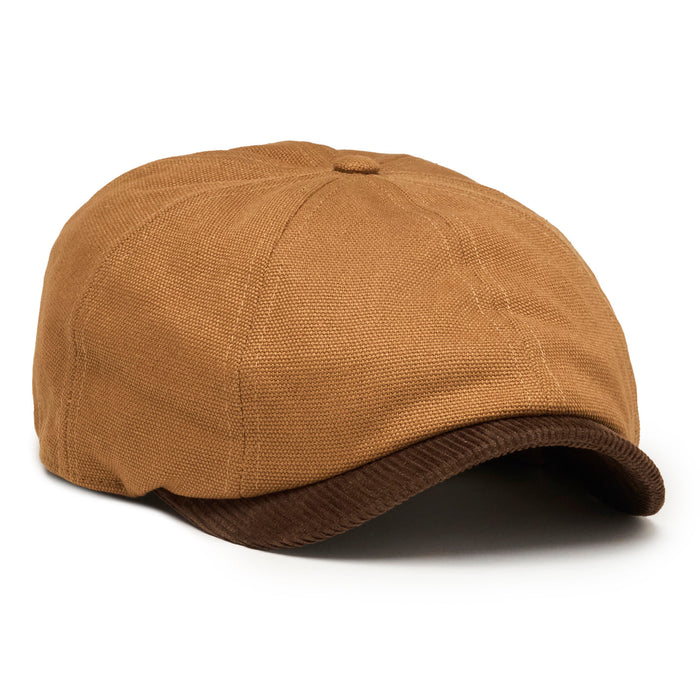 The Workhorse Insulated Baker Boy Boston Scally Cap - Tan Canvas - featured image