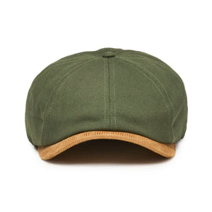 The Workhorse Insulated Baker Boy Boston Scally Cap - Green Canvas - alternate image 6