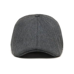 The Insulated Peaky Boston Scally Cap - Charcoal Herringbone - alternate image 6