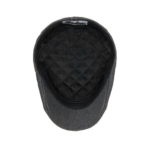 The Insulated Peaky Boston Scally Cap - Charcoal Herringbone - alternate image 4