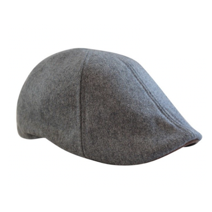 The Kenmore Boston Scally Cap - Allston Grey &amp;amp; Brown Brim - featured image