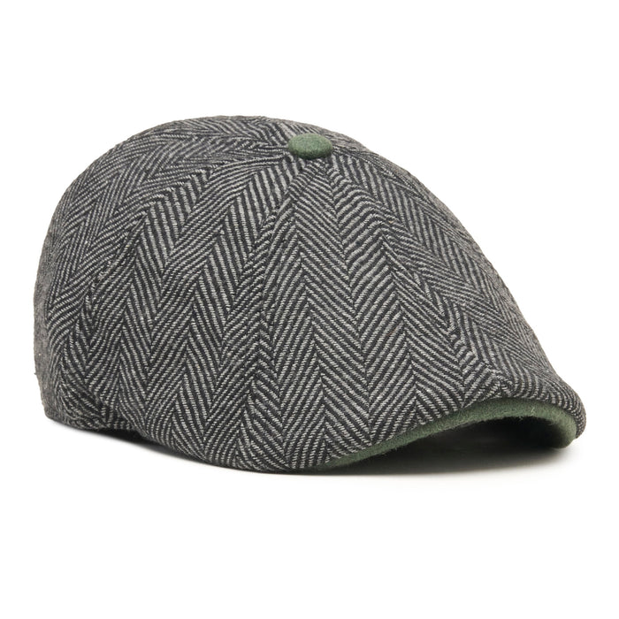 The Shamrock Peaky Boston Scally Cap - Grey Herringbone - featured image