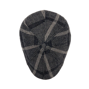The Black Rose Peaky Boston Scally Cap - Black &amp;amp; Grey Plaid - alternate image 7