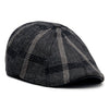 The Black Rose Peaky Boston Scally Cap - Black &amp;amp; Grey Plaid - featured image
