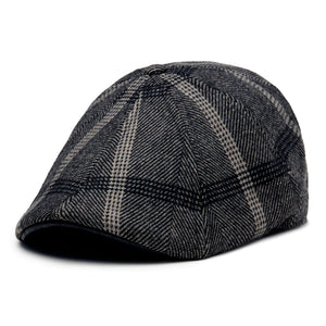The Black Rose Peaky Boston Scally Cap - Black &amp;amp; Grey Plaid - alternate image 4