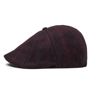 The Blood Rose Peaky Boston Scally Cap - Maroon Plaid - alternate image 7