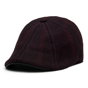 The Blood Rose Peaky Boston Scally Cap - Maroon Plaid - alternate image 3