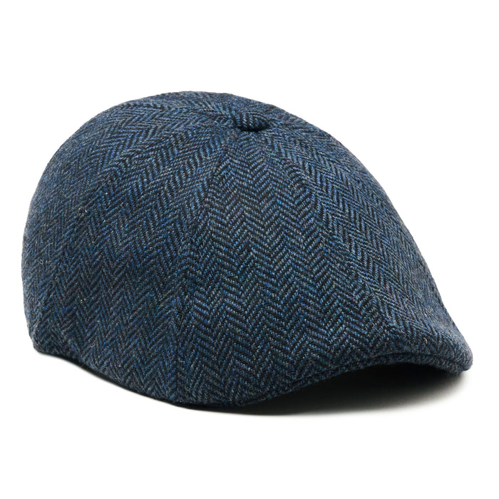 The Peaky Boston Scally Cap - Patriot Blue Herringbone - featured image
