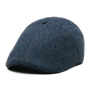 The Peaky Boston Scally Cap - Patriot Blue Herringbone - alternate image 3