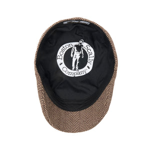 The Peaky Boston Scally Cap - Brown Herringbone - alternate image 2