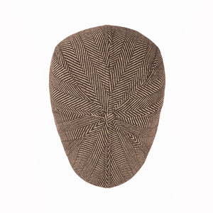 The Peaky Boston Scally Cap - Brown Herringbone - alternate image 6