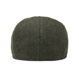 The Peaky Boston Scally Cap - Dark Olive Green Herringbone - alternate image 5