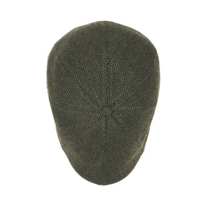 The Peaky Boston Scally Cap - Dark Olive Green Herringbone - alternate image 6