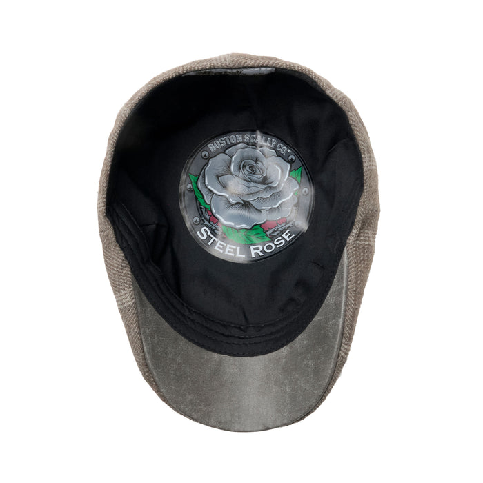 The Steel Rose Peaky Boston Scally Cap - Grey Plaid - alternate image