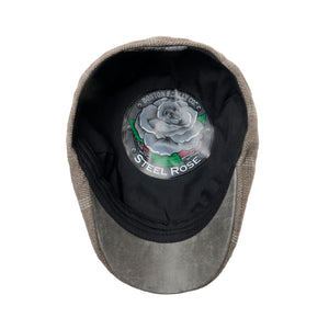 The Steel Rose Peaky Boston Scally Cap - Grey Plaid - alternate image 2