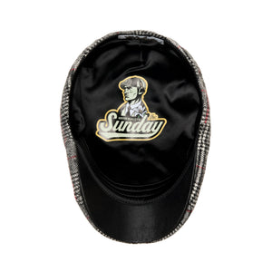 The Sunday Boston Scally Cap - Black Smoke &amp;amp; Red - alternate image 2