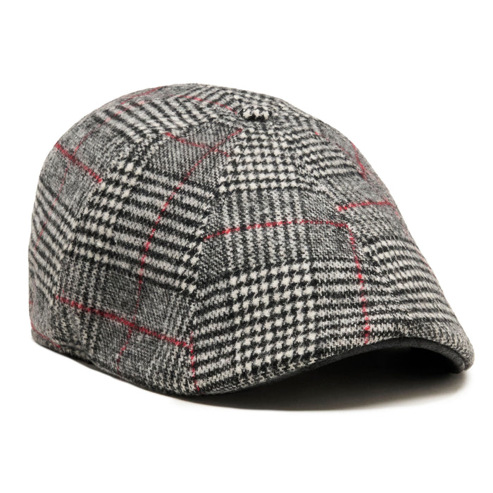 The Sunday Boston Scally Cap - Black Smoke &amp; Red - featured image