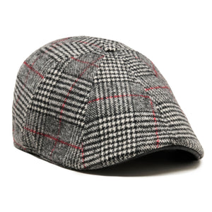The Sunday Boston Scally Cap - Black Smoke &amp;amp; Red - featured image
