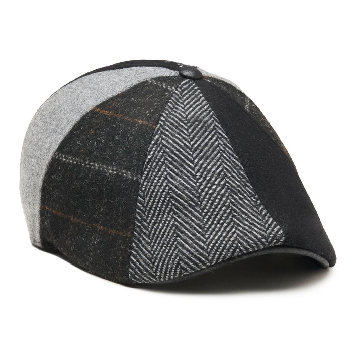 The Bootstrap Boston Scally Cap - Black &amp; Grey Plaid - featured image