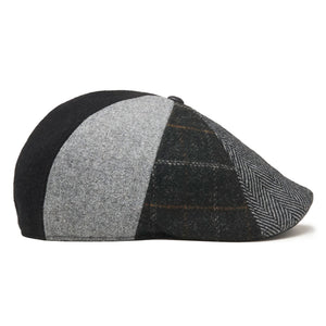 The Bootstrap Boston Scally Cap - Black &amp;amp; Grey Plaid - alternate image 8