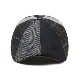 The Bootstrap Boston Scally Cap - Black &amp;amp; Grey Plaid - alternate image 4