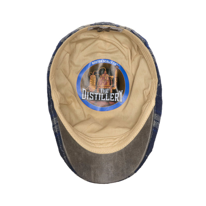 The Distillery Boston Scally Cap - Blue Mash Plaid - alternate image