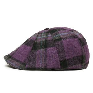The Violet Rose Plaid Peaky Boston Scally Cap - Purple Plaid - alternate image 8