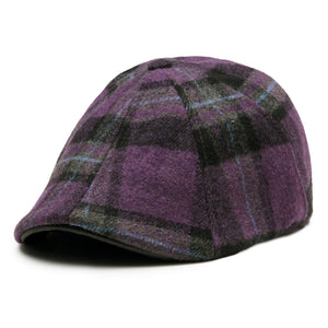 The Violet Rose Plaid Peaky Boston Scally Cap - Purple Plaid - alternate image 4