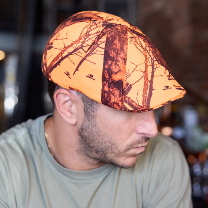 Mossy Oak 8 Panel Boston Scally Cap - Blaze - alternate image