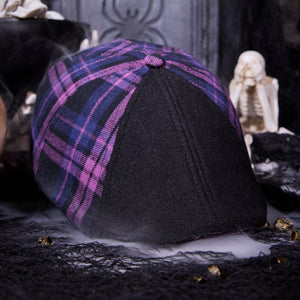 The Grim Reaper Head Boston Scally Cap - Shadow Plaid - alternate image 15