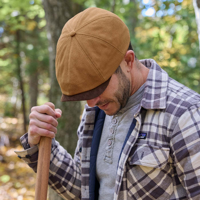 The Workhorse Insulated Baker Boy Boston Scally Cap - Tan Canvas - alternate image
