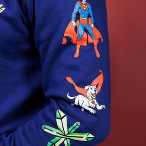 Boston Scally The Superman Icon Hoodie - Blue - alternate image 7