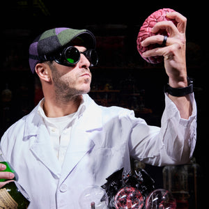 The Workshop: Halloween Edition Boston Scally Cap - Mad Scientist Patchwork - alternate image 2