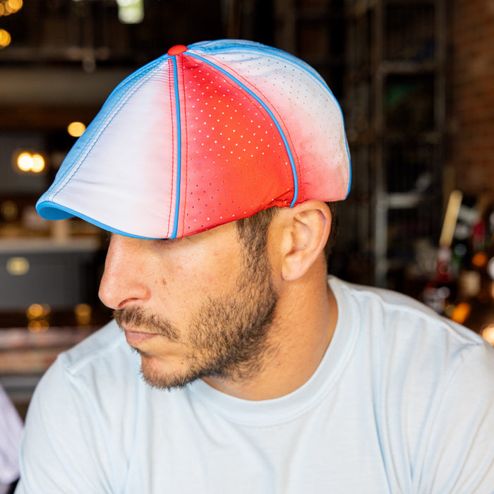 Slush Puppie Boston Scally Cap - Red and Blue Swirl - alternate image
