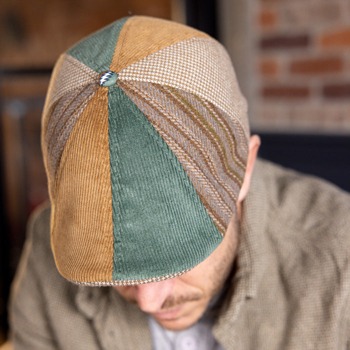 The Grateful Dead Dancing Bears Boston Scally Cap - Truckin' Patchwork - alternate image
