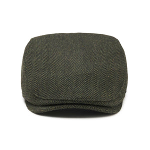 The Original Boston Scally Cap - Dark Olive Green Herringbone - alternate image 4