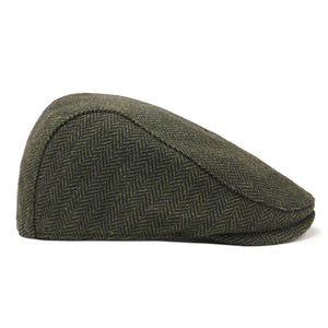 The Original Boston Scally Cap - Dark Olive Green Herringbone - alternate image 8