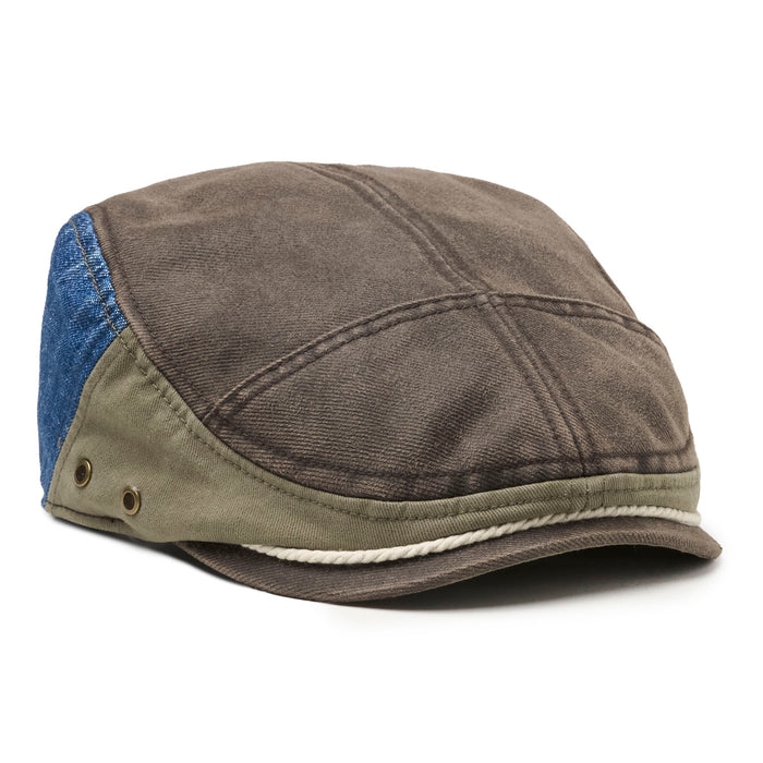 Jaws Captain Quint Boston Scally Cap - Weathered Brown and Blue - featured image