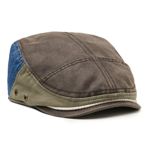 Jaws Captain Quint Boston Scally Cap - Weathered Brown and Blue - featured image