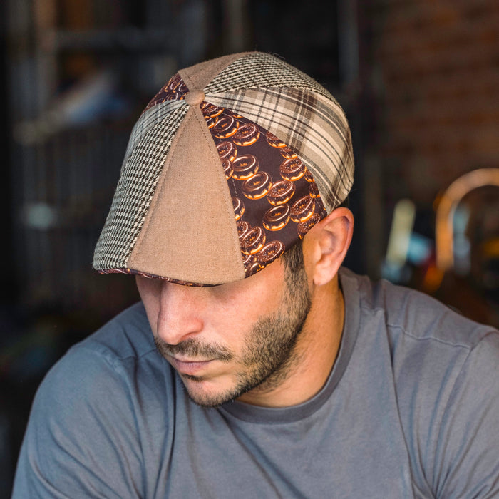 The Donut Boston Scally Cap - Chocolate Frosted Edition Patchwork - alternate image