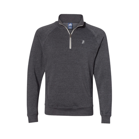 Boston Scally The 1/4 Zip-Up Pullover - Charcoal