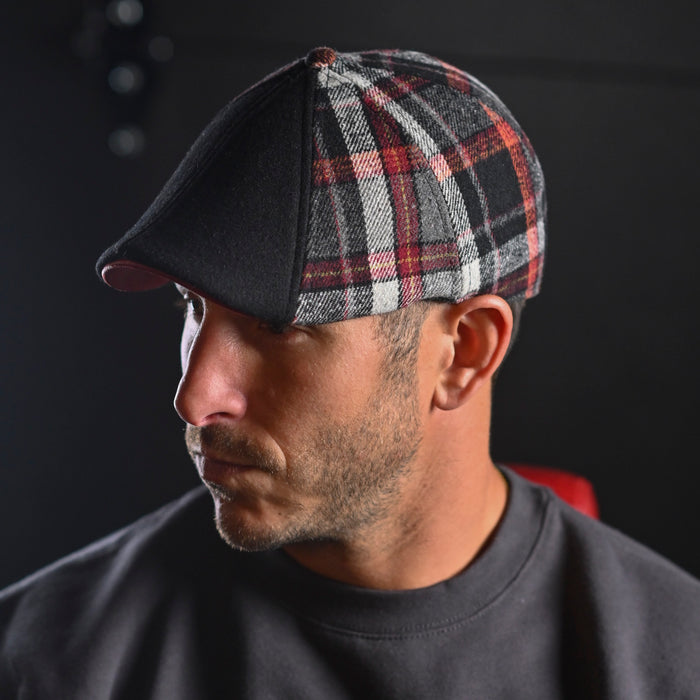 The Vampire Head Boston Scally Cap - Blood Moon Plaid - alternate image