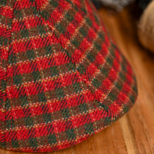 The Wonderland Boston Scally Cap - Red &amp;amp; Green Plaid - alternate image 10