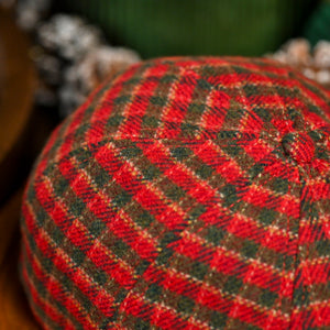 The Wonderland Boston Scally Cap - Red &amp;amp; Green Plaid - alternate image 12