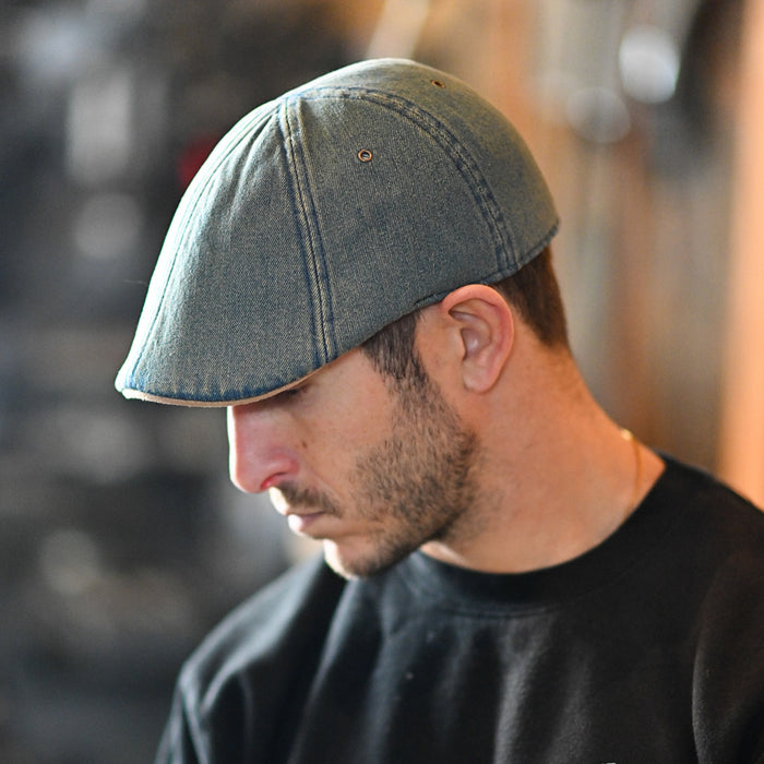 The Denim Worker Boston Scally Cap - Denim Blue - alternate image