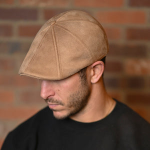 The Suede Peaky Boston Scally Cap - Tan - alternate image 2