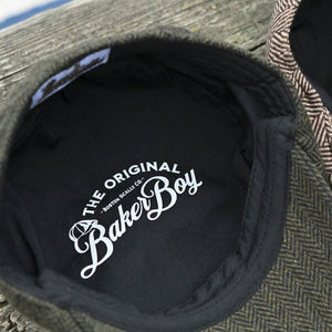 The Baker Boy Boston Scally Cap - Dark Olive Herringbone - alternate image 10